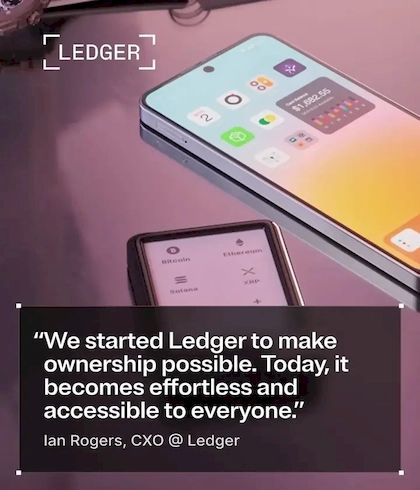Ledger硬件钱包安全提示图